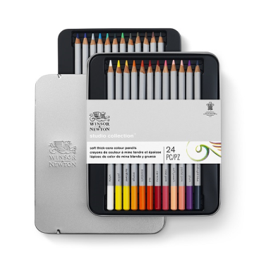 Estojo Lapis de Cor C/24 Studio Collection 0490013 Winsor & Newton